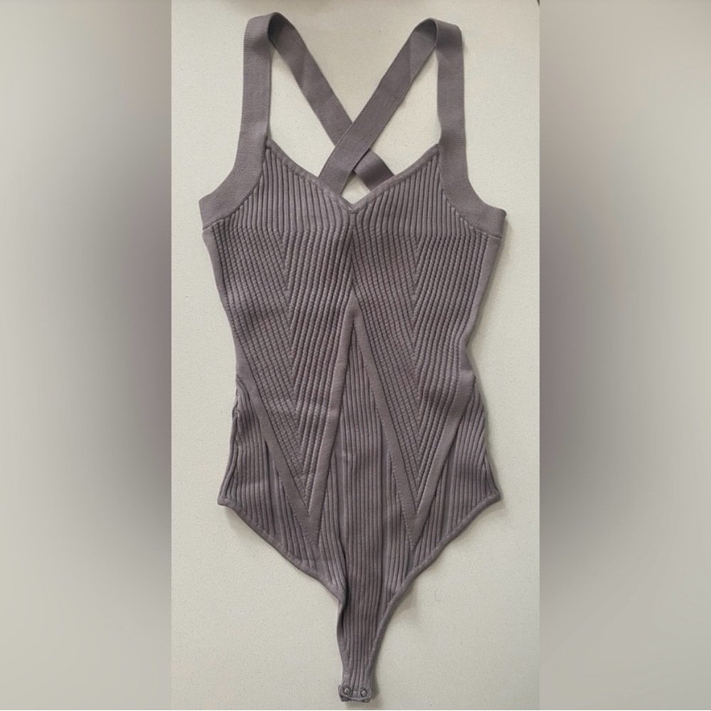 Abercrombie & Fitch Gray sweater Bodysuit